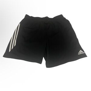 Adidas‎ Shorts Men Large Black Lightweight Stripes Climalite Casual Activewear